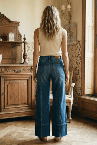 Stonewashed Stunner Wide Leg Jeans - Shop Rust & Ruffles