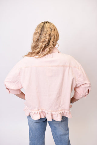 Sun Kissed Denim Top - Shop Rust & Ruffles