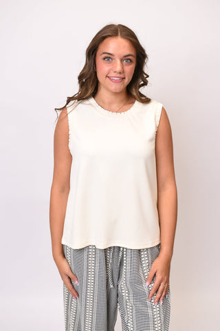 Sun Ready Tank in Ivory - Shop Rust & Ruffles