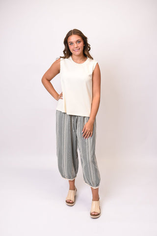 Sun Ready Tank in Ivory - Shop Rust & Ruffles