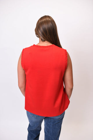 Sun Ready Tank in Red - Shop Rust & Ruffles