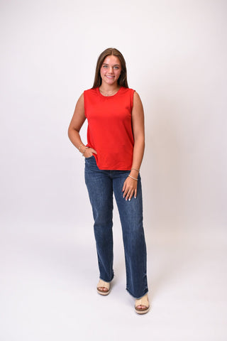 Sun Ready Tank in Red - Shop Rust & Ruffles