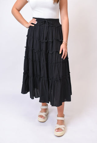 Sun Soaked Skirt in Black - Shop Rust & Ruffles