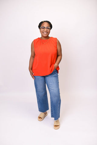 Sun Soaked Tank in Red - Shop Rust & Ruffles