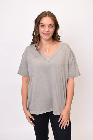 Sun Washed Classic V-Neck Tee - Shop Rust & Ruffles