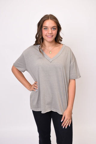 Sun Washed Classic V-Neck Tee - Shop Rust & Ruffles