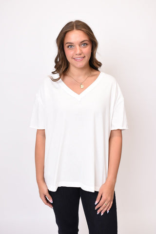Sun Washed Classic V-Neck Tee - Shop Rust & Ruffles
