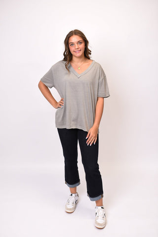 Sun Washed Classic V-Neck Tee - Shop Rust & Ruffles