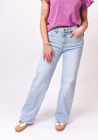 Sun Washed Wide Leg Mica Jeans - Shop Rust & Ruffles