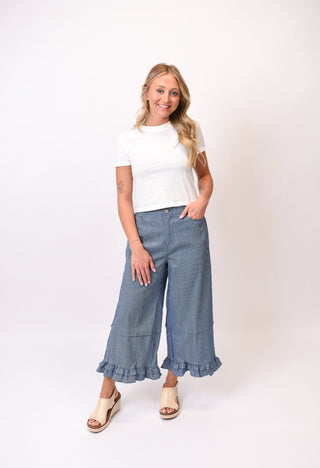 Sunday Market Striped Denim Pants - Shop Rust & Ruffles