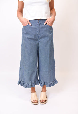 Sunday Market Striped Denim Pants - Shop Rust & Ruffles