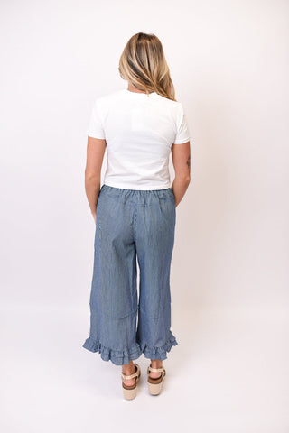 Sunday Market Striped Denim Pants - Shop Rust & Ruffles