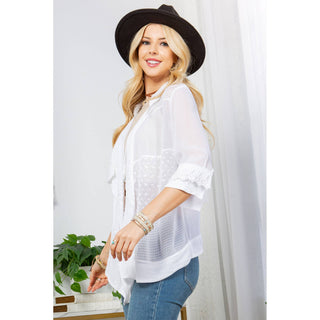 Sunset Serenade Kimono in White - Shop Rust & Ruffles