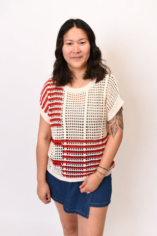 Sunset Stitch Crochet Top - Shop Rust & Ruffles