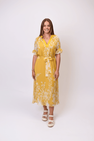Sunshine On My Shoulder Midi Dress - Shop Rust & Ruffles