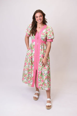 Sweet As Spring Midi Dress - Shop Rust & Ruffles