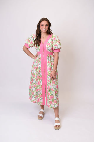Sweet As Spring Midi Dress - Shop Rust & Ruffles