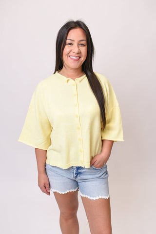Sweet Cream Cardigan in Yellow - Shop Rust & Ruffles
