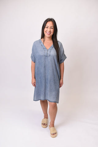 Sweet Drift Chambray Dress - Shop Rust & Ruffles