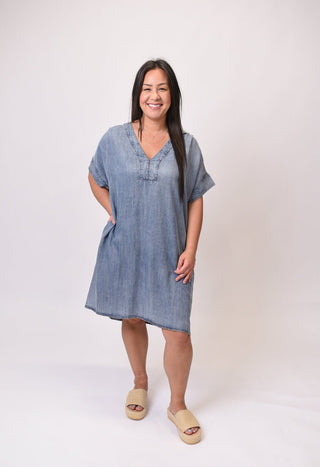 Sweet Drift Chambray Dress - Shop Rust & Ruffles