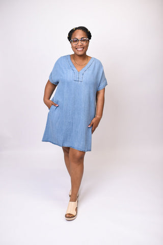 Sweet Drift Chambray Dress - Shop Rust & Ruffles