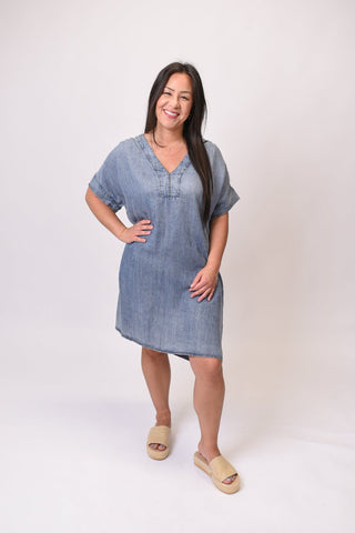 Sweet Drift Chambray Dress - Shop Rust & Ruffles