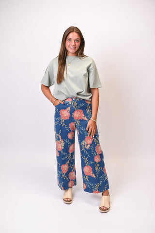 Sweet Peony Wide Leg Pants - Shop Rust & Ruffles