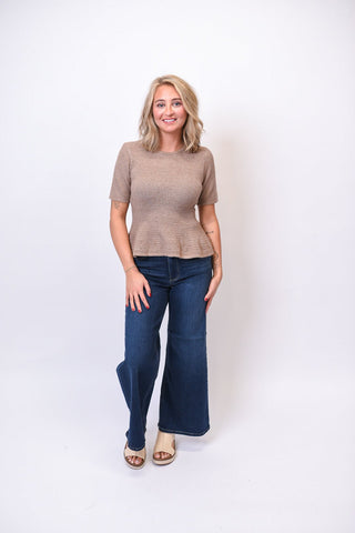Sweet Side Peplum Top - Shop Rust & Ruffles