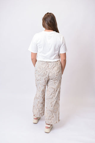 Sweet Striped Floral Pants - Shop Rust & Ruffles