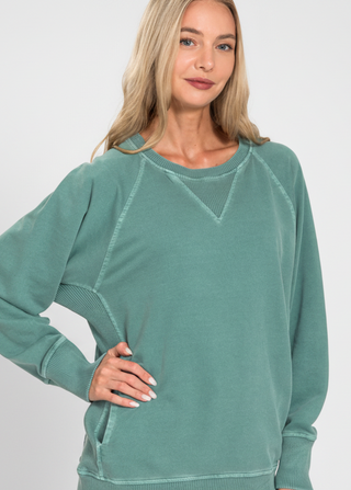 Color Pop Pocket Pullover