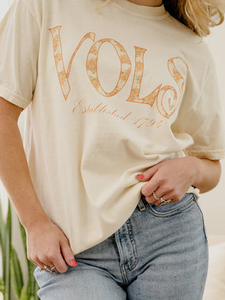 Tennessee Vols Palace Rose Tee: 2XL - Shop Rust & Ruffles
