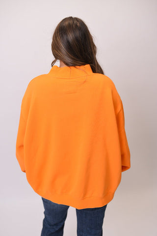 Tennessee Vols Polka Dot Puff Wknd Mock Neck Sweatshirt - Shop Rust & Ruffles