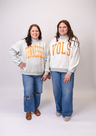 Tennessee Vols Reversible Mock Neck Sweatshirt - Shop Rust & Ruffles