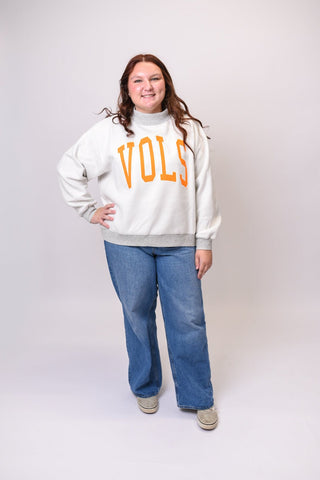 Tennessee Vols Reversible Mock Neck Sweatshirt - Shop Rust & Ruffles
