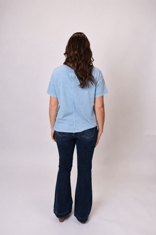 The Easy Tee in Blue - Shop Rust & Ruffles