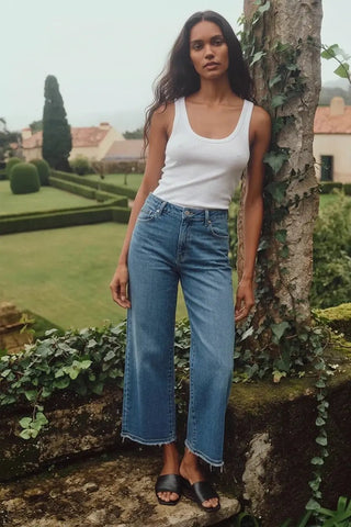 The Everyday Wide Leg Crop Jeans - Shop Rust & Ruffles