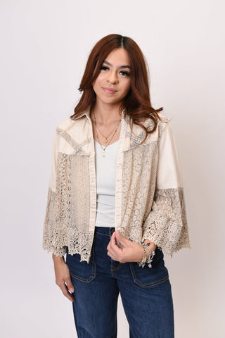 Timeless Trail Lace Shrug - Shop Rust & Ruffles