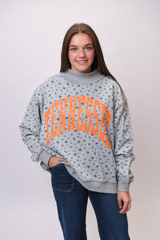 TN Reversible Floral Mock Neck Sweatshirt - Shop Rust & Ruffles