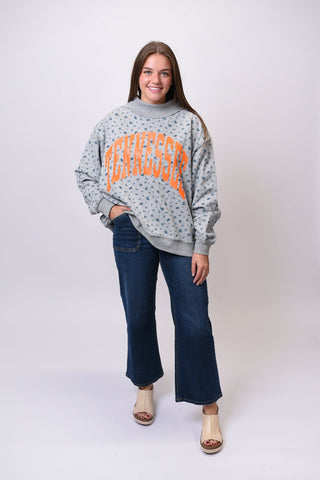 TN Reversible Floral Mock Neck Sweatshirt - Shop Rust & Ruffles
