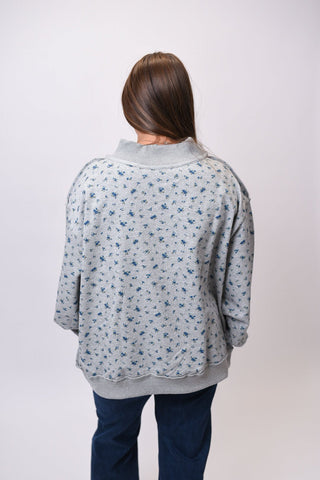 TN Reversible Floral Mock Neck Sweatshirt - Shop Rust & Ruffles