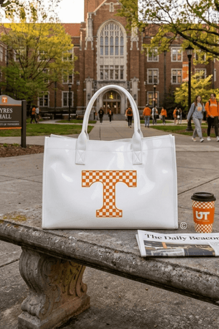 TN Vols Checkered Tote Bag - Shop Rust & Ruffles