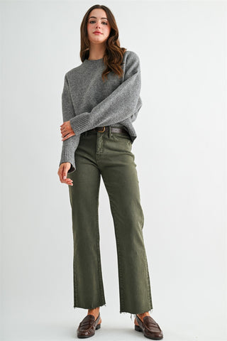 Trail Rider Straight Leg Mica Jeans in Olive - Shop Rust & Ruffles