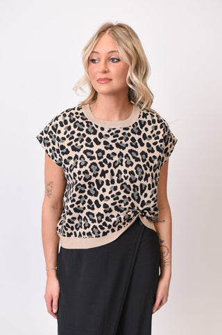 Twist And Go Top in Leopard - Shop Rust & Ruffles