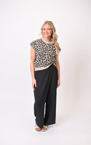 Twist And Go Top in Leopard - Shop Rust & Ruffles