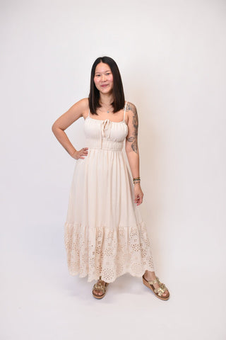 Under The Sun Maxi Sundress in Natural - Shop Rust & Ruffles