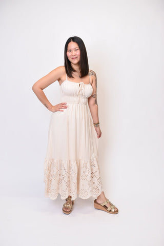 Under The Sun Maxi Sundress in Natural - Shop Rust & Ruffles