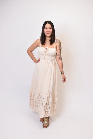 Under The Sun Maxi Sundress in Natural - Shop Rust & Ruffles