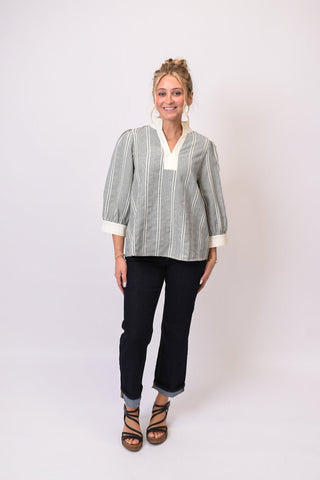 Uptown Check Blouse - Shop Rust & Ruffles
