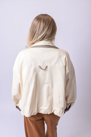 Uptown Check Jacket in Oat - Shop Rust & Ruffles