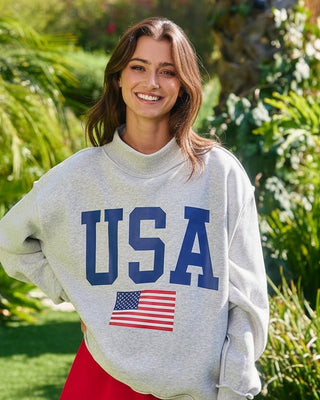 USA/America Reversible Graphic Sweatshirt - Shop Rust & Ruffles